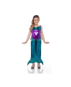 DISFRAZ DE SIRENITA CUERPO MORADO