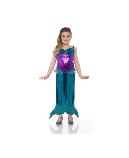 DISFRAZ DE SIRENITA CUERPO MORADO