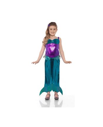 DISFRAZ DE SIRENITA CUERPO MORADO