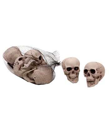 Bolsa 6 Calaveras para Halloween