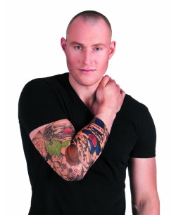 MANGUITO EFECTO TATUAJE TELARAÑAS 