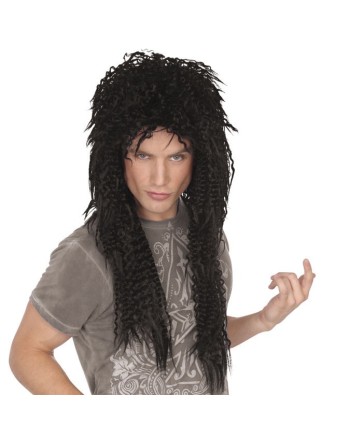 PELUCA ROCKERO NEGRA ONDULADA