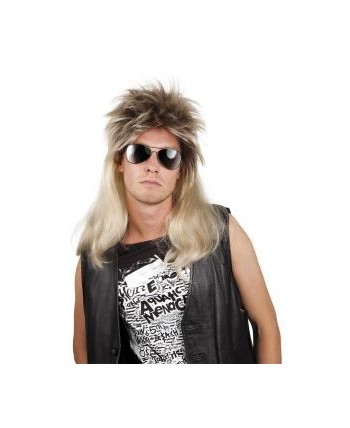 PELUCA AÑOS 80 RUBIA ROCKERO