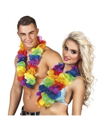 COLLAR HAWAIANO EXTRA MULTICOLOR LUJO