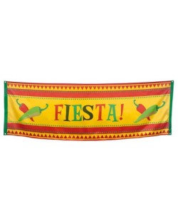 CARTEL POLIESTER FIESTA MEJICANA