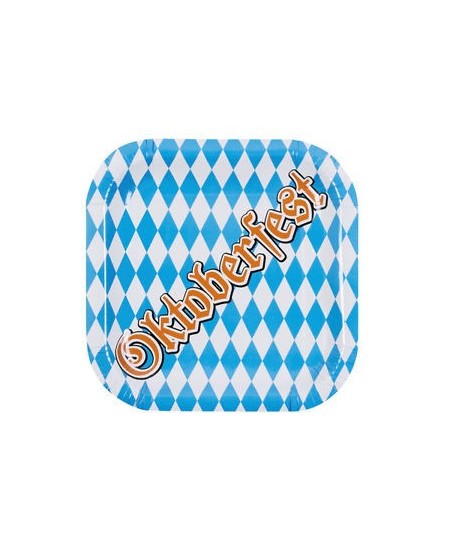 Platos Cuadrados Oktoberfest 6 Unidades | La Casa de las Fiestas