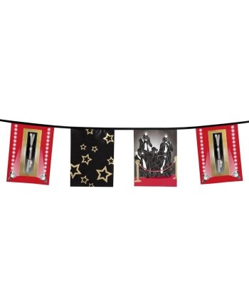 ▷ BANDERIN CUADRADO HOLLYWOOD