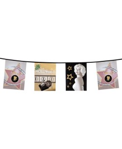 BANDERIN CUADRADO HOLLYWOOD ROSA