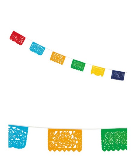 BANDERIN BANDERAS MEJICANAS COLORES 10 METROS 