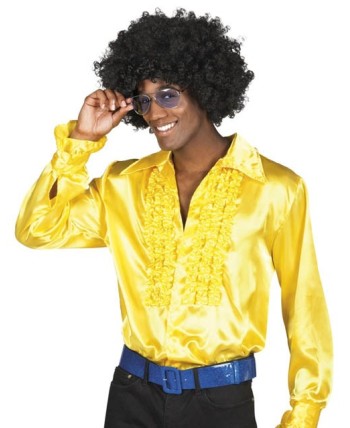 CAMISA CHORRERAS AMARILLA AÑOS 70 