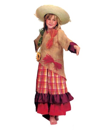DISFRAZ DE ESPANTAPAJAROS NIÑA