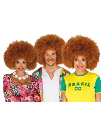 PELUCA AFRO CASTAÑA CLARA 
