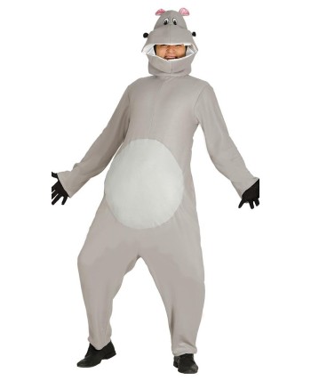 DISFRAZ DE HIPOPOTAMO GRIS PARA ADULTO