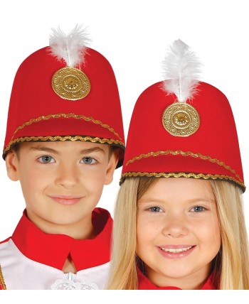 SOMBRERO MAJORETTE ROJO INFANTIL