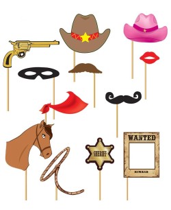 COMPLEMENTOS PHOTOCALL OESTE COWBOY 12 PIEZAS