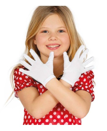 GUANTES BLANCOS CORTOS INFANTILES 