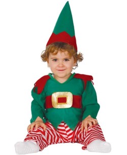 DISFRAZ DE ELFO NAVIDEÑO BEBE
