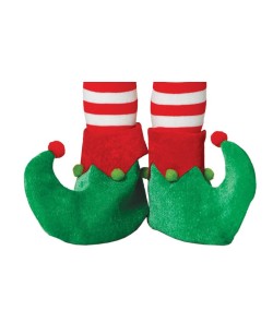 BABUCHAS ELFO ROJAS Y VERDES INFANTILES
