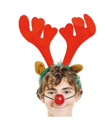 DIADEMA RENO CUERNOS LUZ