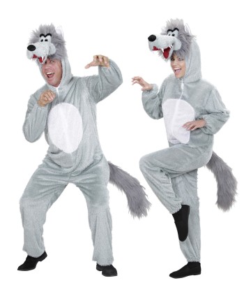 DISFRAZ DE LOBO GRIS ADULTO