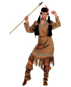 DISFRAZ DE INDIA MARRON MUJER