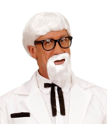 PELUCA HOMBRE PELO BLANCA CON PERILLA KENTUCKY