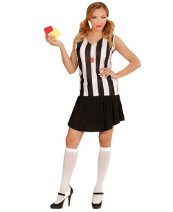 DISFRAZ DE ARBITRO AMERICANO TIRANTES PARA MUJER