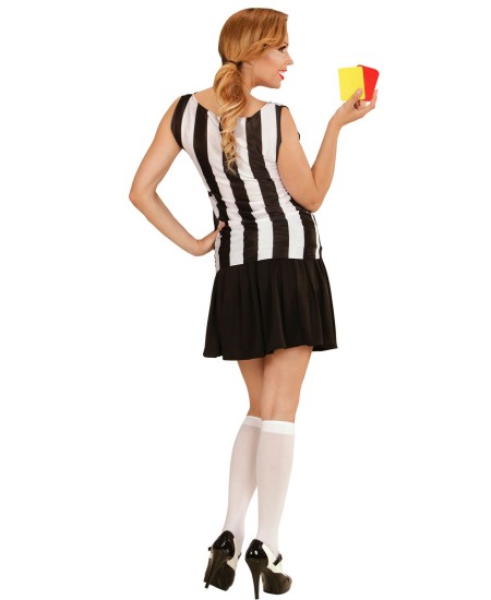 DISFRAZ DE ARBITRO AMERICANO TIRANTES PARA MUJER