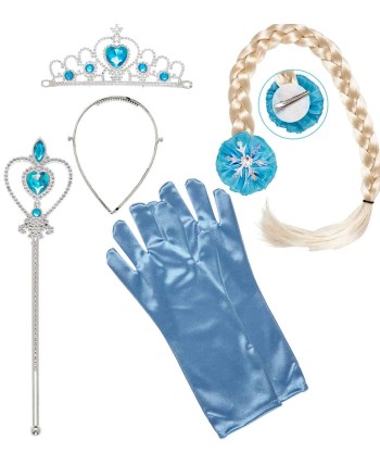 SET COMPLEMENTOS PRINCESA AZUL INFANTIL