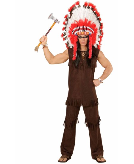 DISFRAZ DE INDIO MARRON PARA HOMBRE