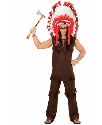 DISFRAZ DE INDIO MARRON PARA HOMBRE