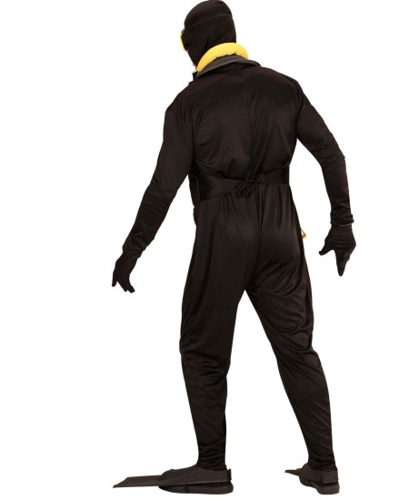 DISFRAZ DE SUBMARINISTA BUZO NEGRO PARA HOMBRE