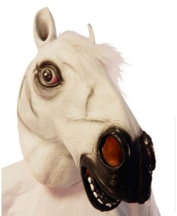 CARETA CABALLO BLANCO LUJO