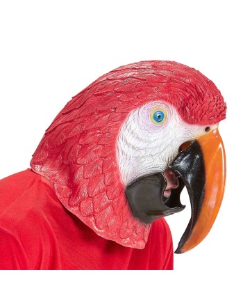 CARETA LORO PAPAGALLO ROJO