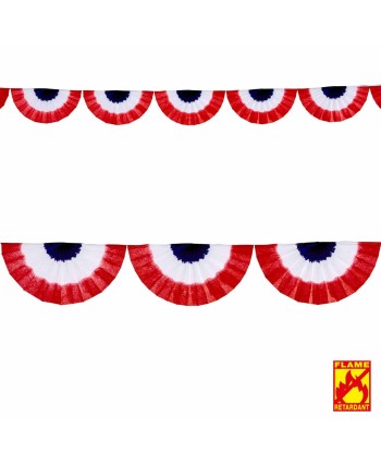 GUIRNALDA ABANICO AMERICANA USA ROJA 2.75 METROS
