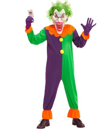 DISFRAZ DE PAYASO MALVADO JOKER INFANTIL