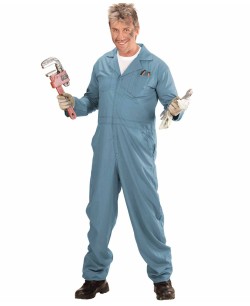 DISFRAZ DE MECANICO BUZO AZUL PARA HOMBRE