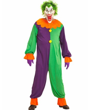 DISFRAZ DE PAYASO MALVADO JOKER ADULTO