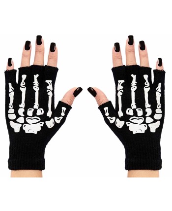GUANTES DE ESQUELEETO ADULTO SON DEDOS