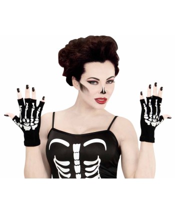 GUANTES DE ESQUELEETO ADULTO SON DEDOS