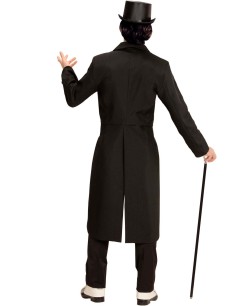 FRAC NEGRO LARGO PARA HOMBRE 2