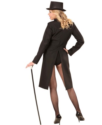 FRAC NEGRO LARGO MUJER