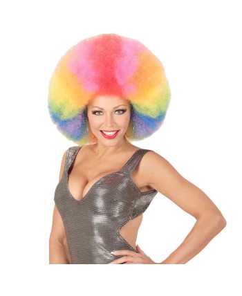 PELUCA AFRO MULTICOLOR