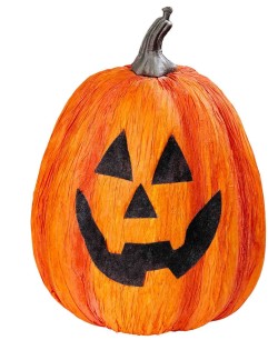 CALABAZA HALLOWEEN ALARGADA 23 CMS.
