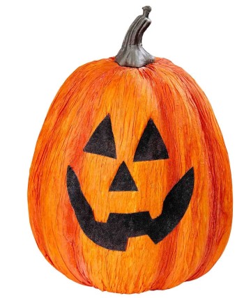 CALABAZA HALLOWEEN ALARGADA 23 CMS.