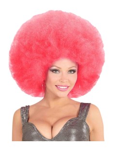 PELUCA AFRO ROSA