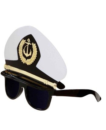 GAFAS DE CAPITAN DE LA MARINA CON EFECTO GORRA