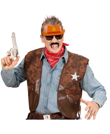 GAFAS DE VAQUERO CON EFECTO SOMBRERO CON BIGOTE