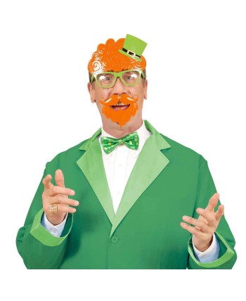 GAFAS DE SAN PATRICIO CON EFECTO SOMBRERO Y BARBA