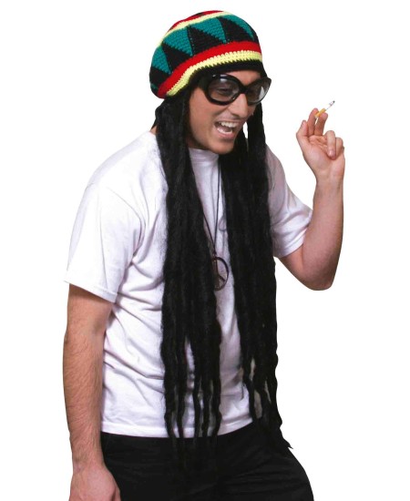 GORRO RASTAFARI CON RASTAS